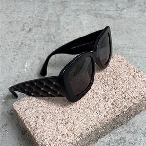 Chanel quilted sunglasses